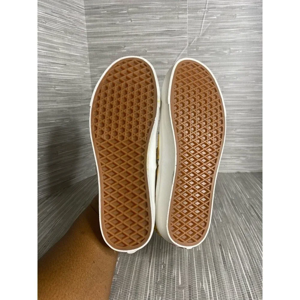 Vans Mens Authentic 44 Mooneyes Skate‎ Shoes Yellow 721454 Low Top 7.5M New